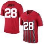 Men's Ohio State Buckeyes #28 Jordan Leasure Throwback Nike NCAA College Football Jersey Breathable RYE5044YK